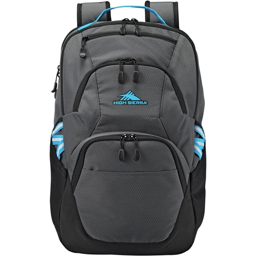 High Sierra - Swoop SG Backpack for 17" Laptop - Black/Mercury/Pool
