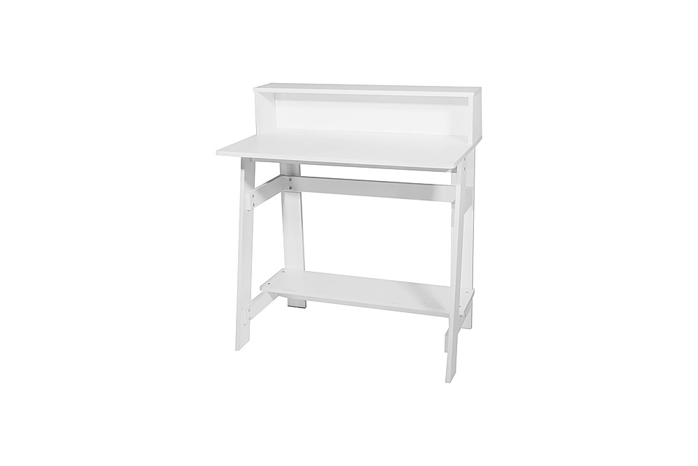 Angle View: OneSpace - Lennox Computer Desk with Hutch - White
