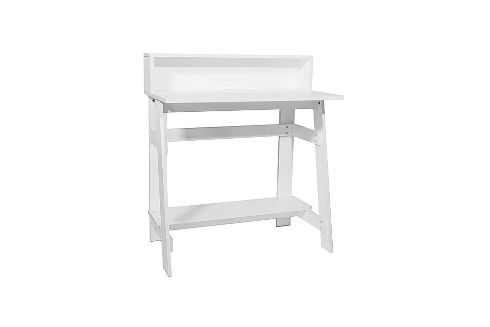 OneSpace Lennox Computer Desk with Hutch White 50 - Best Buy