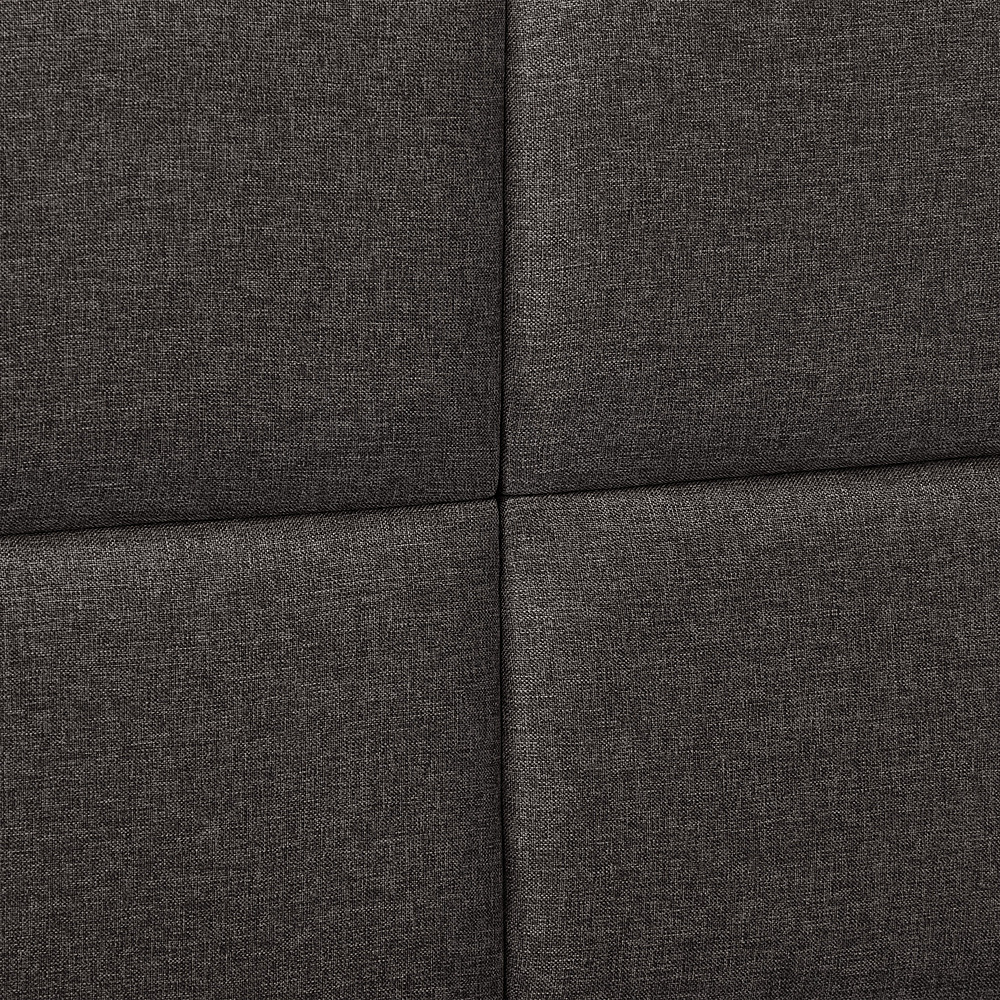 CorLiving Bellevue Wide Panel Upholstered Bed, Full Dark Gray BRH-201-D ...