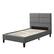 Angle Zoom. CorLiving - Bellevue Wide Panel Upholstered Bed, Twin - Light Gray.