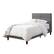 Front Zoom. CorLiving - Bellevue Wide Panel Upholstered Bed, Twin - Light Gray.