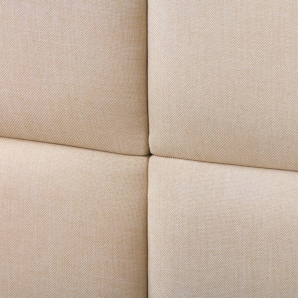 Alt View 12. CorLiving - Bellevue Wide Panel Upholstered Bed, Full - Beige.