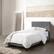 Left Zoom. CorLiving - Nova Ridge Tufted Upholstered Bed, Twin - Light Gray.