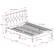 Alt View Zoom 17. CorLiving - Nova Ridge Tufted Upholstered Bed, Queen - Dark Gray.