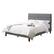 Front. CorLiving - Bellevue Wide Panel Upholstered Bed, Full - Light Gray.