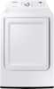 Front. Samsung - 7.2 Cu. Ft. Electric Dryer with Sensor Dry - White.