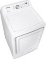 Alt View Zoom 1. Samsung - 7.2 Cu. Ft. Electric Dryer with 8 Cycles and Sensor Dry - White.