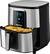Angle. Gourmia - 7qt Digital Hot Air Fryer - Stainless Steel.