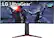 Front. LG - UltraGear 34" IPS LED UltraWide HD FreeSync and G-SYNC Compatible Monitor with HDR (DisplayPort, HDMI) - Black.