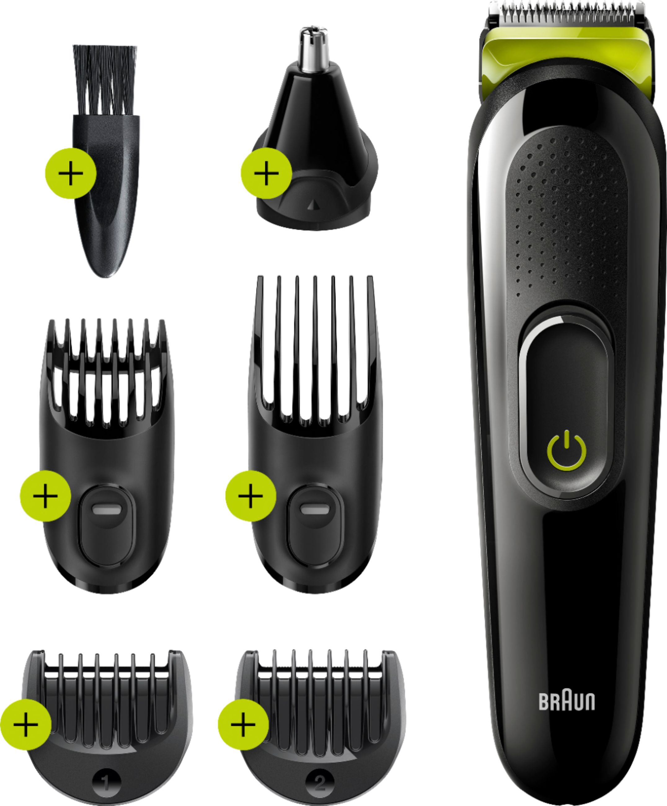 Angle View: Braun - 6-in-1 Trimmer MGK3221 - Volt Green
