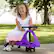 Alt View 16. Toy Time - Wiggle Car Ride On Toy – No Batteries, Gears or Pedals – Twist, Swivel, Go – Outdoor Ride Ons for Kids (Purple) - Purple/Red.