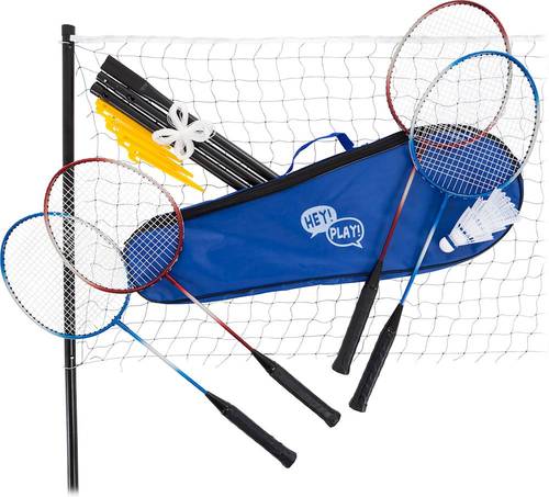 Hey! Play! - Outdoor Yard Game Badminton Set - Blue