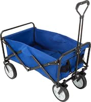 Wakeman - Folding Utility Cart - Royal Blue - Angle_Zoom