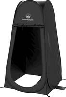 Wakeman - Portable Pop Up Privacy Tent - Black - Left_Zoom