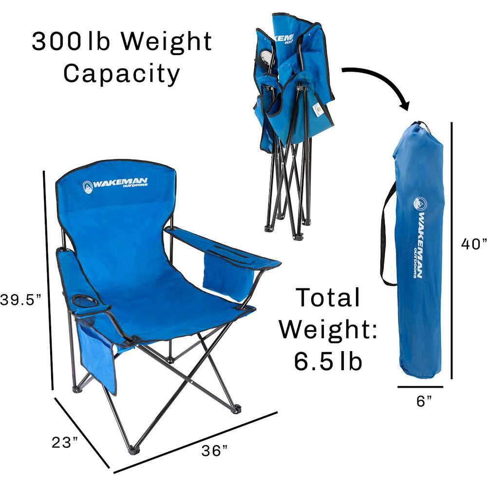 Questions and Answers Wakeman Oversized Camp Chair Blue M470061 Best Buy