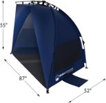 Alt View Zoom 11. Wakeman - Portable Pop Up Sun Shelter w/floor - Blue.