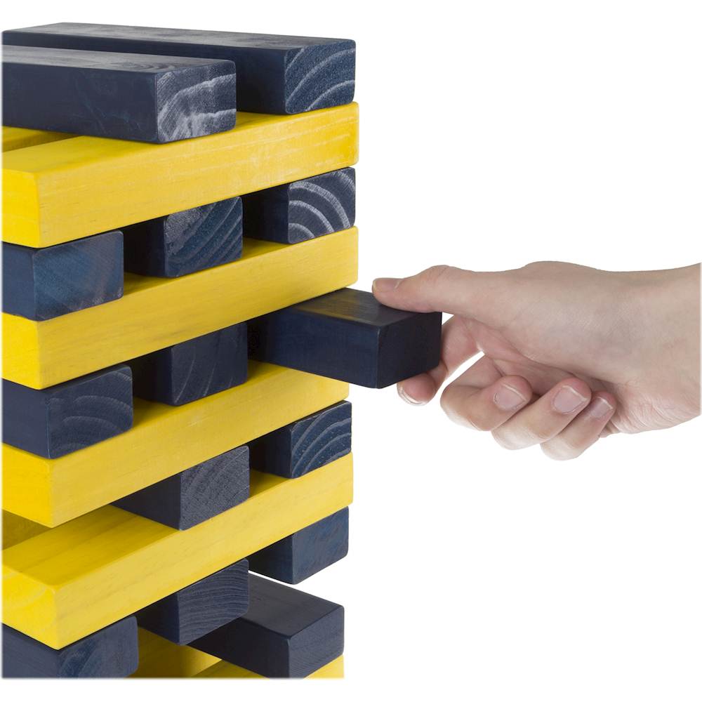 Hey! Play! Non-Traditional Giant Wooden Blocks Tower Stacking Game