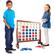 Alt View 11. Hey! Play! - 4-In-A-Row Giant Classic Wooden Game for Indoor and Outdoor Play Strategy and Skill Fun Backyard Lawn Toy - Cherry/Natural Finish.