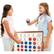 Alt View 17. Hey! Play! - 4-In-A-Row Giant Classic Wooden Game for Indoor and Outdoor Play Strategy and Skill Fun Backyard Lawn Toy - Cherry/Natural Finish.