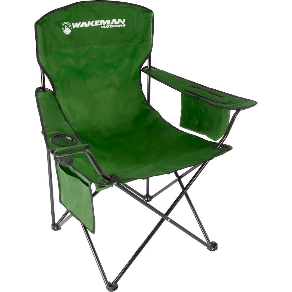 Angle View: Wakeman - Oversized Camp Chair - Green