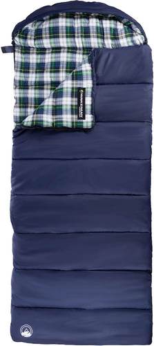 Wakeman - Sleeping Bag - Navy with Plaid Liner was $109.99 now $49.99 (55.0% off)
