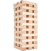 Hey! Play! - Nontraditional Giant Wooden Blocks Tower Stacking Game - Front_Zoom