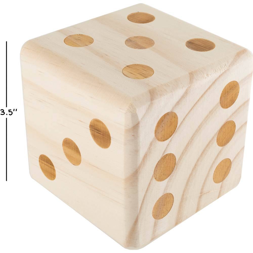 Alt View 13. Hey! Play! - Wooden Yard Dice Set - 6-Pack of Giant Playing Dice for Outdoor Games, With Zippered Carrying Case by Hey! Play!.