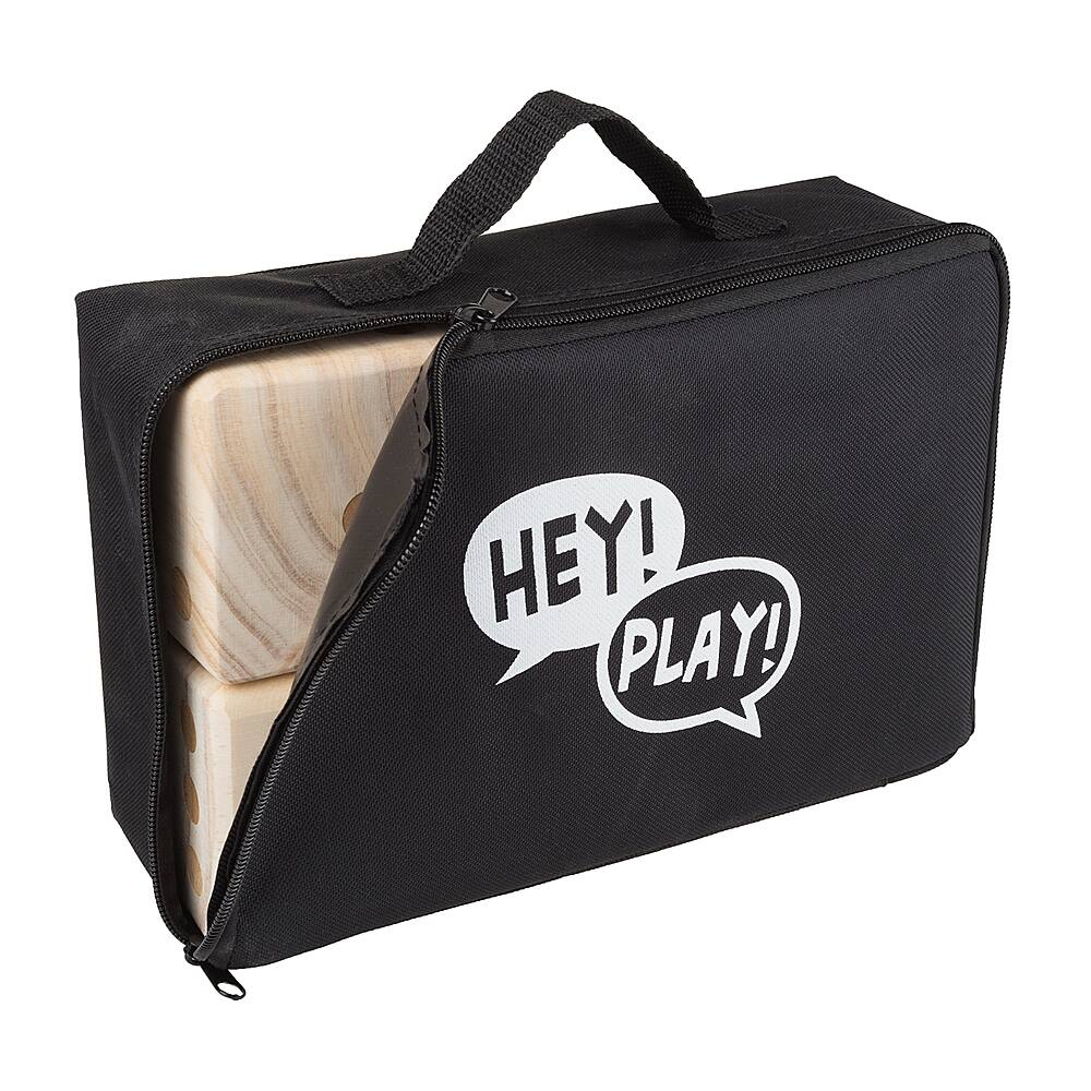 Alt View 14. Hey! Play! - Wooden Yard Dice Set - 6-Pack of Giant Playing Dice for Outdoor Games, With Zippered Carrying Case by Hey! Play!.
