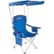 Angle Zoom. Wakeman - Camp Chair with Canopy - Blue.