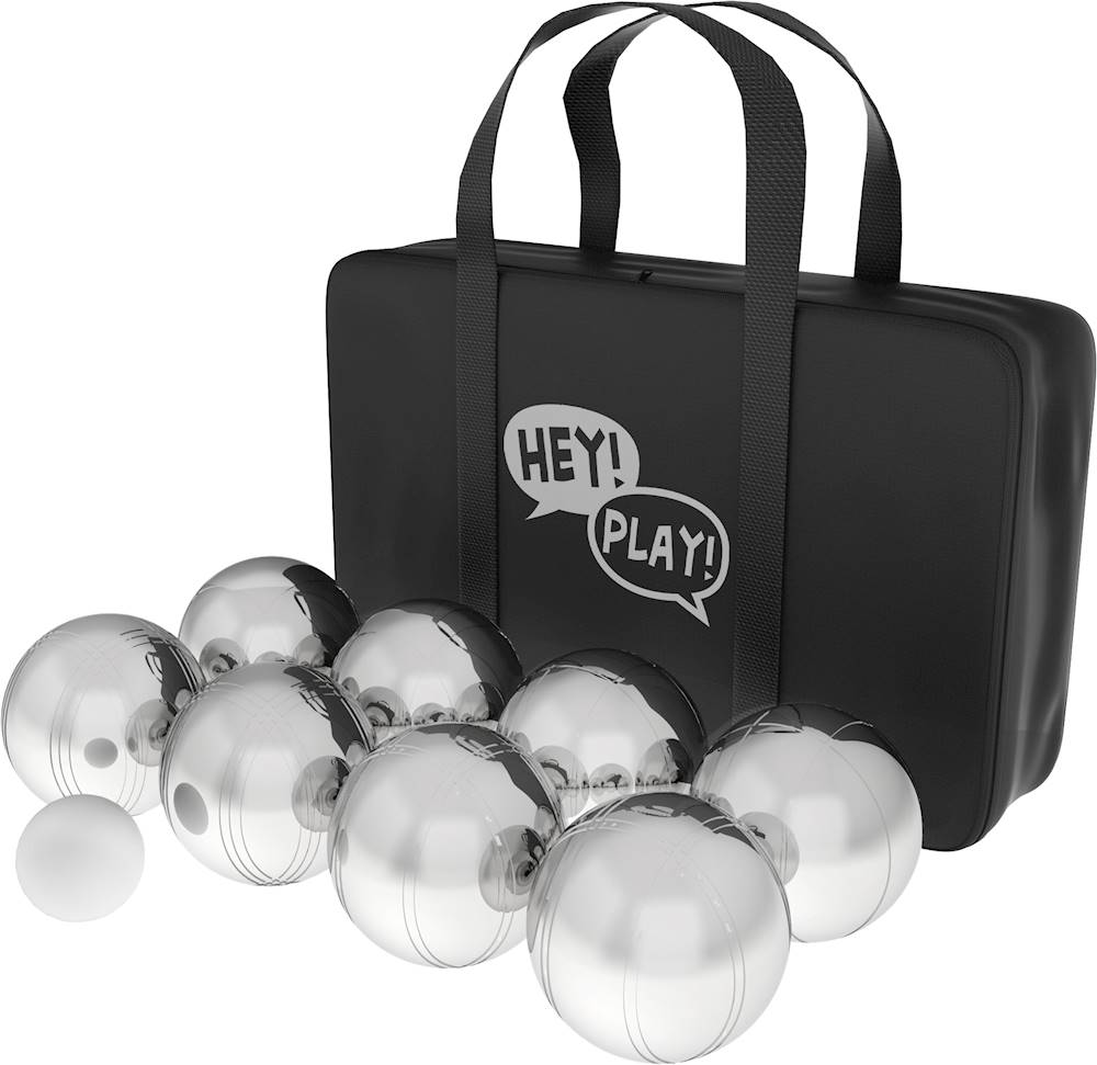 Hey! Play! - Petanque Ball Set - Polished Steel