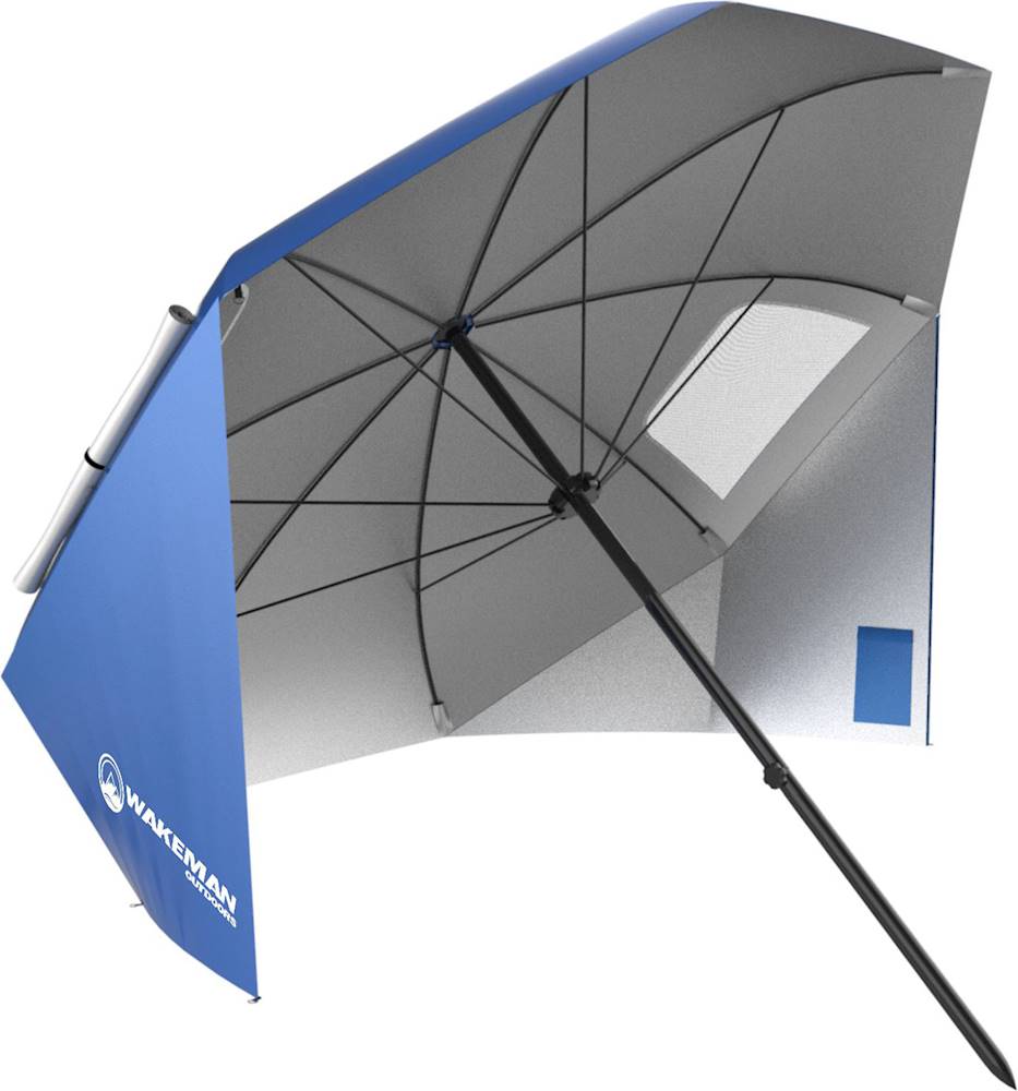 Angle View: Wakeman - Umbrella Sun Shelter - Blue
