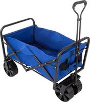 Wakeman - Folding Utility Cart w/wide wheels - Royal Blue - Angle_Zoom