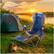 Alt View 12. Wakeman - Camp Chair with Footrest - Blue.