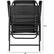 Alt View 16. Pure Garden - Suspension Folding Chair - Black.