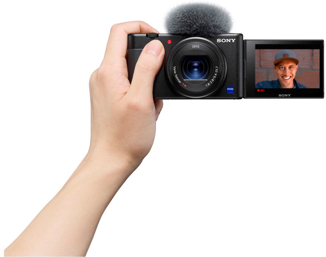 Alt View 12. Sony - ZV-1 20.1-Megapixel Digital Camera for Content Creators and Vloggers - Black.