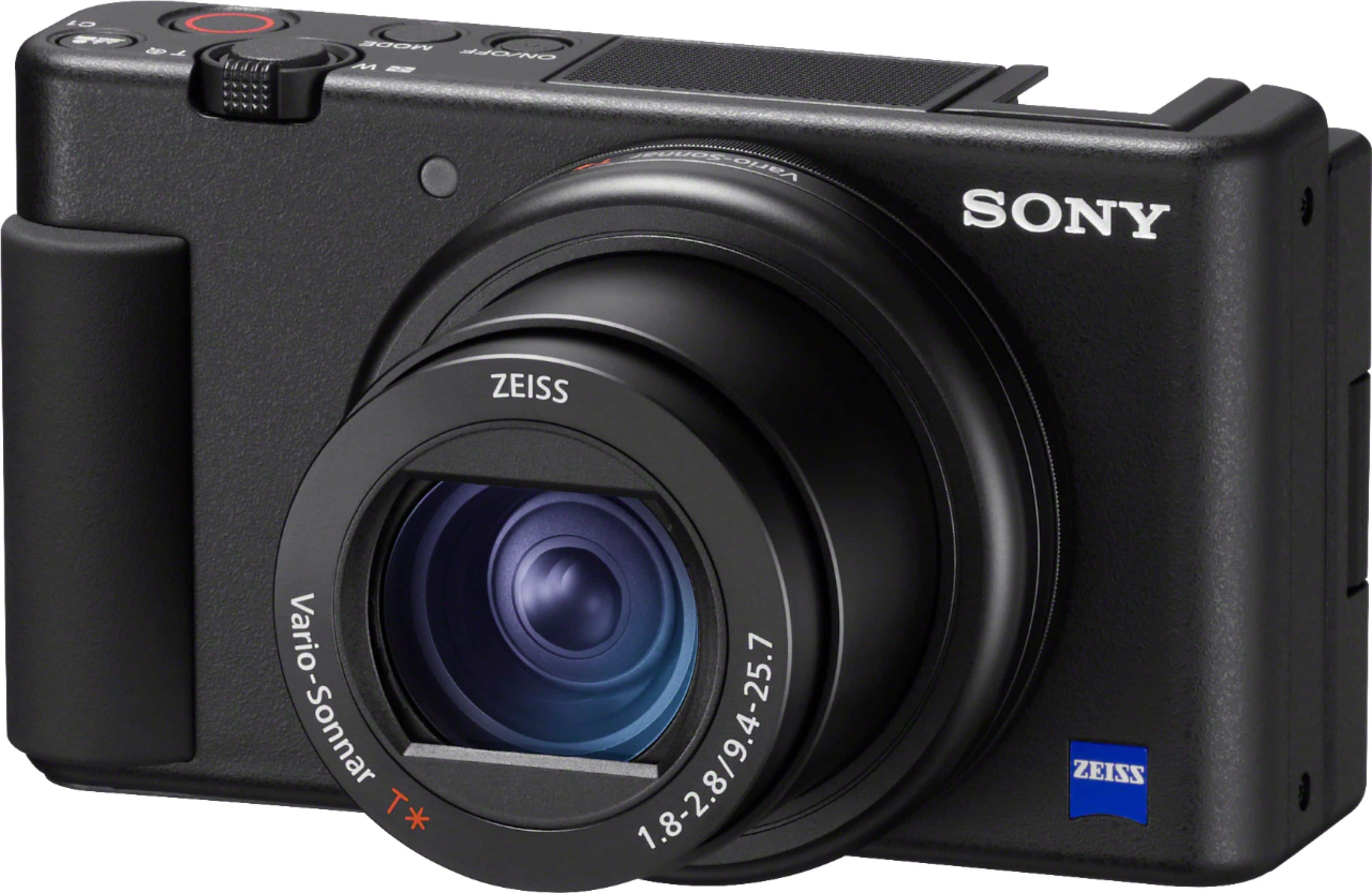 Alt View 17. Sony - ZV-1 20.1-Megapixel Digital Camera for Content Creators and Vloggers - Black.