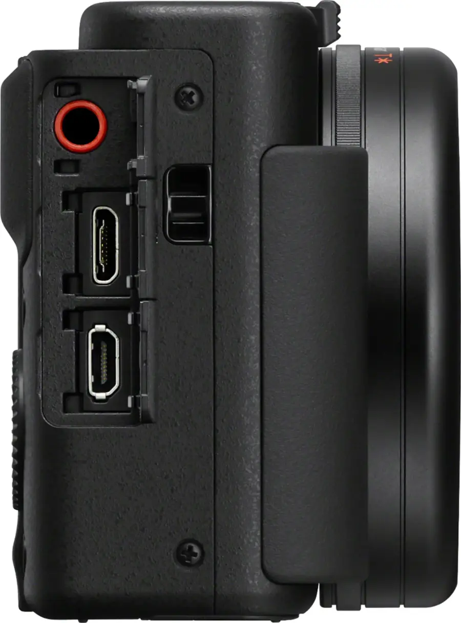 Alt View 22. Sony - ZV-1 20.1-Megapixel Digital Camera for Content Creators and Vloggers - Black.