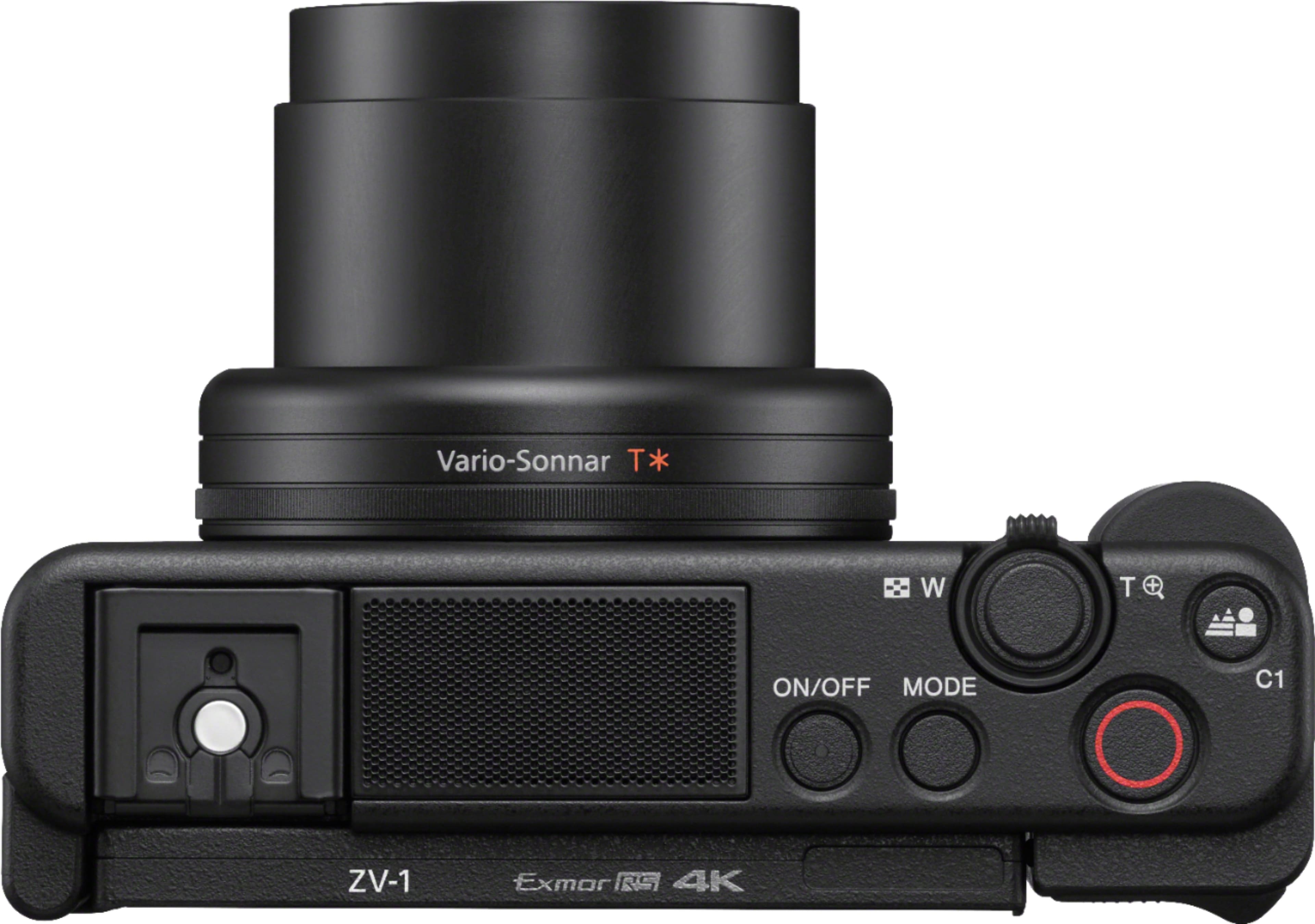 Alt View 23. Sony - ZV-1 20.1-Megapixel Digital Camera for Content Creators and Vloggers - Black.