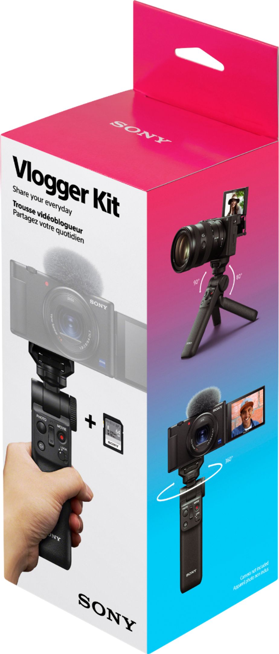 Sony Vlogger Accessory Kit (Wireless Shooting Grip + 64GB Memory card)