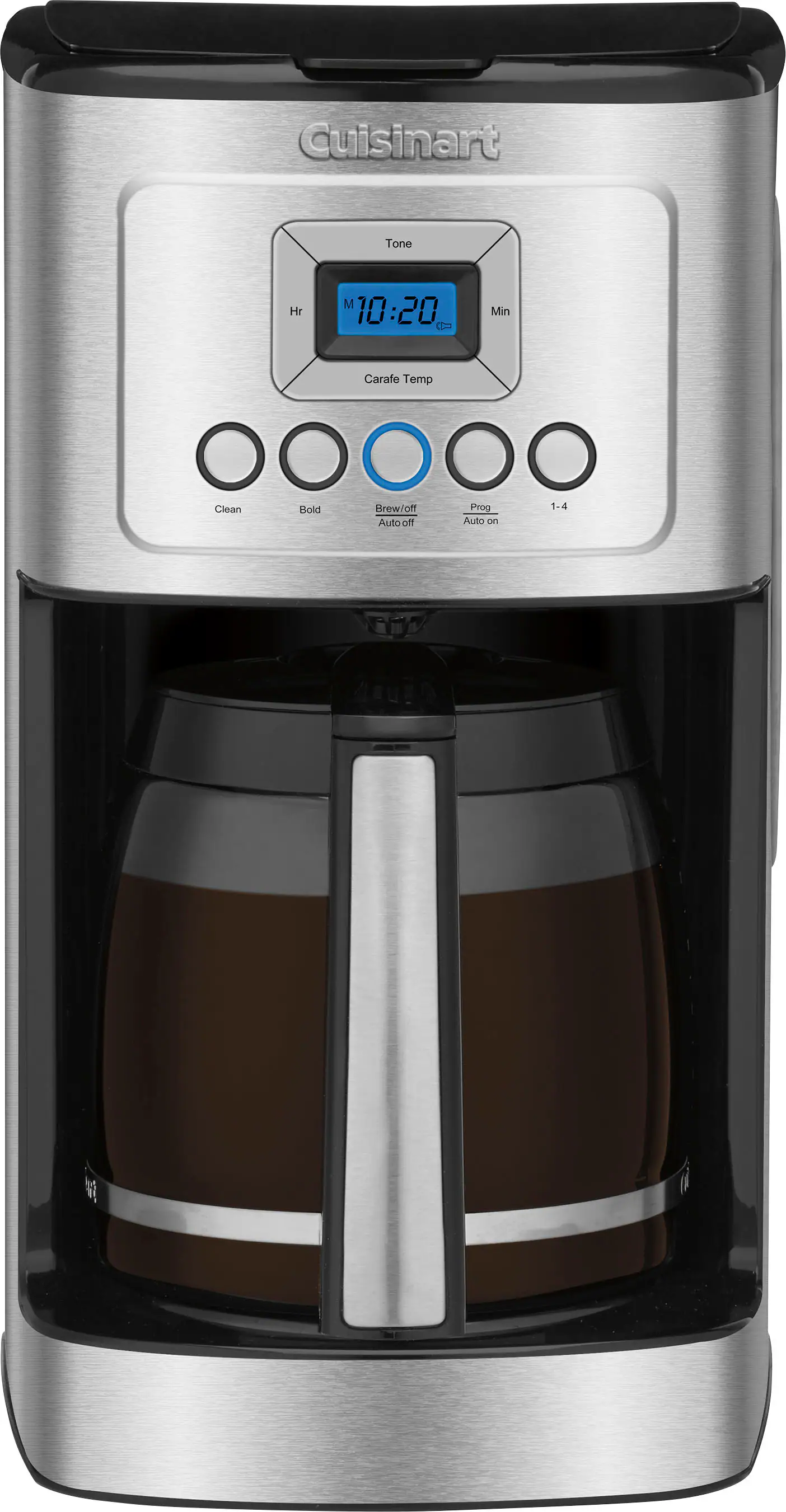 Front. Cuisinart - PerfectTemp 14 Cup Coffeemaker - Silver.