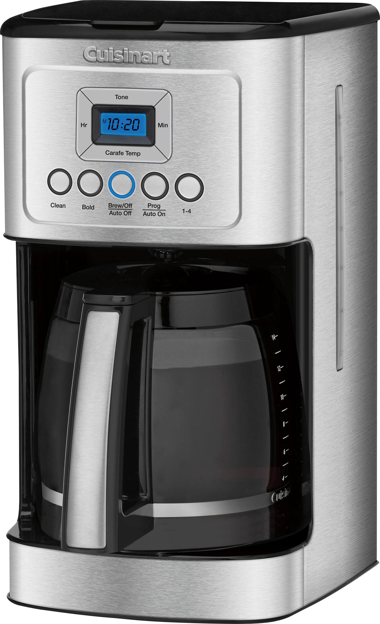Left. Cuisinart - PerfectTemp 14 Cup  Coffeemaker - Silver.