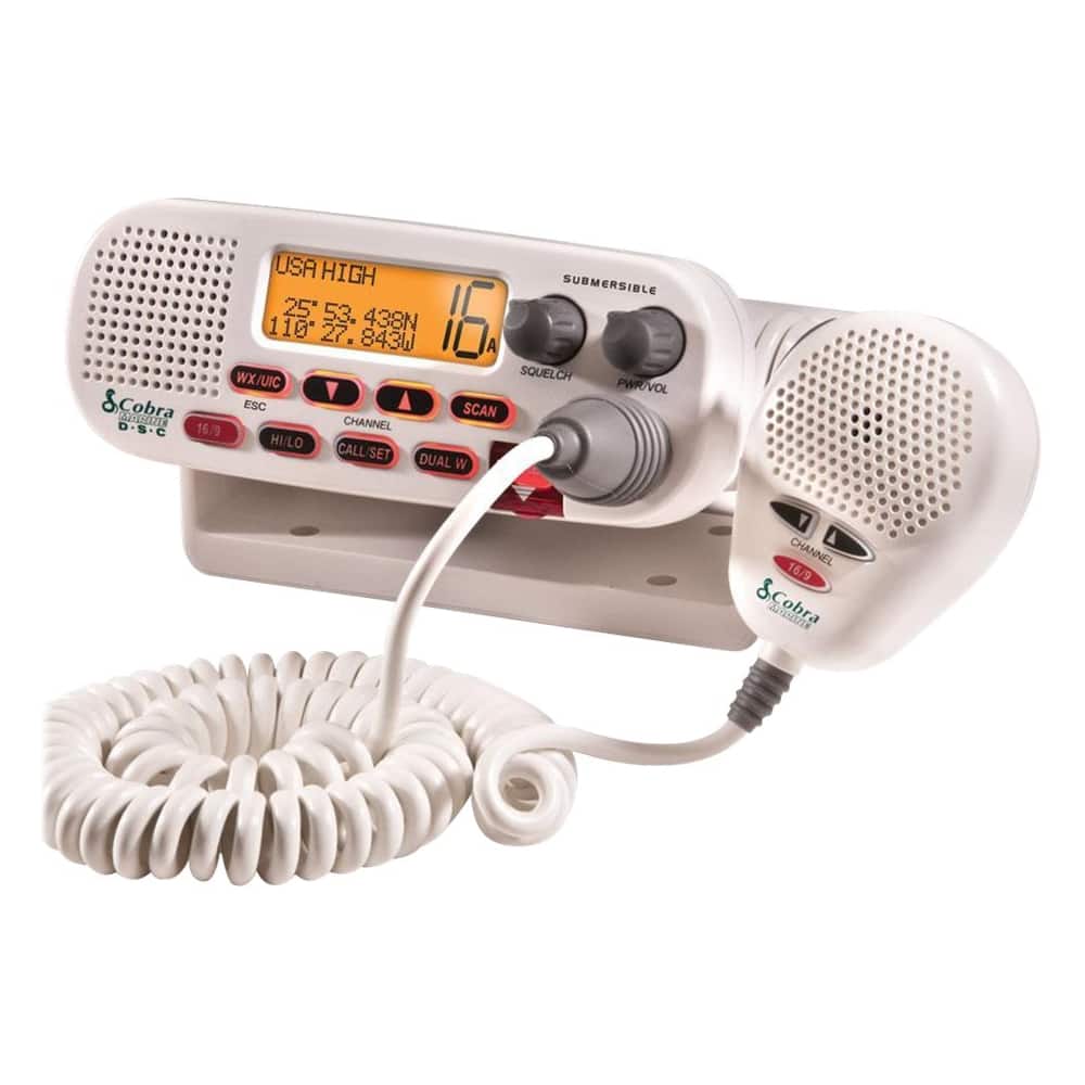 Cobra - Marine 2-Way Radio - White - Angle_Zoom