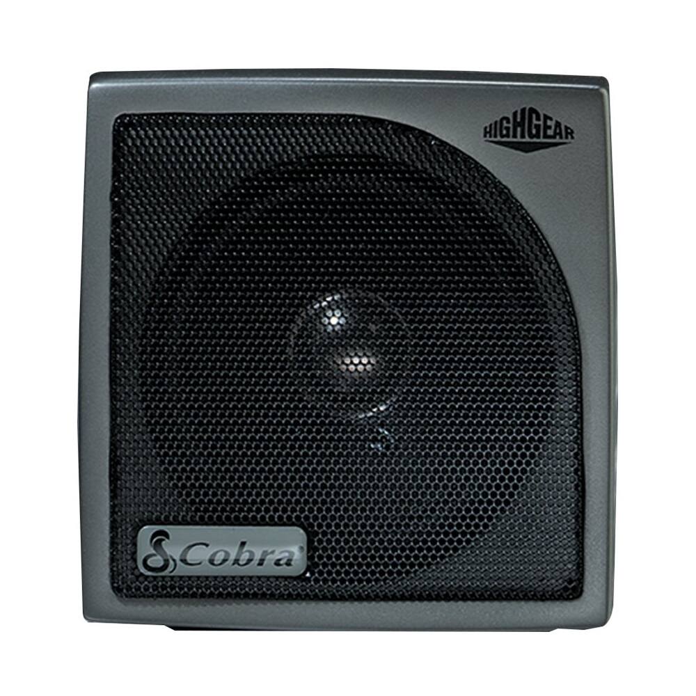 Cobra - HighGear HG S300 Dynamic External CB Speaker with Noise Filter - Black/Gunmetal Gray