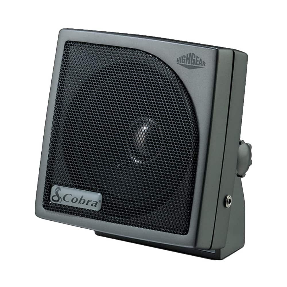 Alt View 11. Cobra - HighGear HG S500 Dynamic External CB Speaker with Noise Filter and Talk-back - Black/Gunmetal Gray.