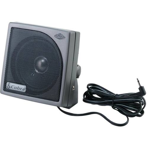 Alt View 12. Cobra - HighGear HG S500 Dynamic External CB Speaker with Noise Filter and Talk-back - Black/Gunmetal Gray.
