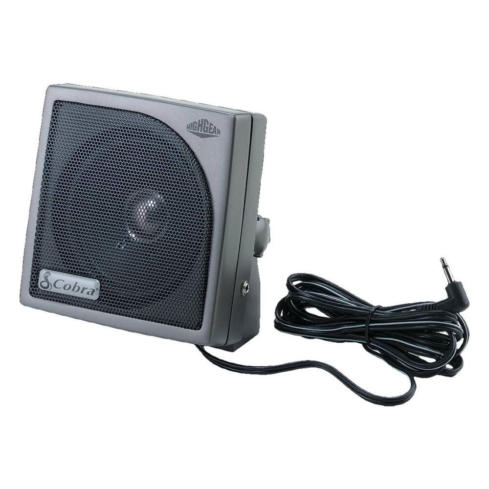 Alt View 12. Cobra - HighGear HG S100 Dynamic External CB Speaker - Gunmetal Gray.