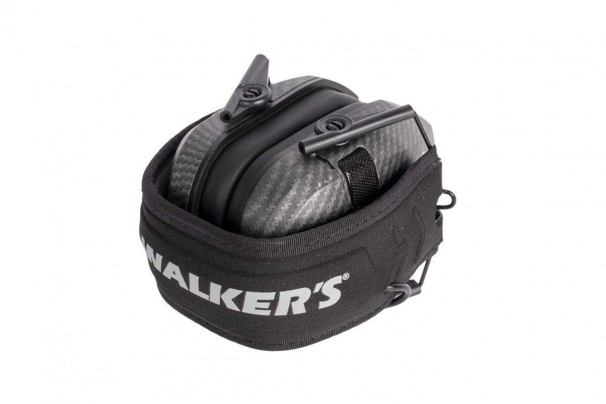 Left. Walkers - Walker's Razor Slim Electronic Shooting Muffs 3-Pack Bundle (Carbon Gray) - Carbon Gray.