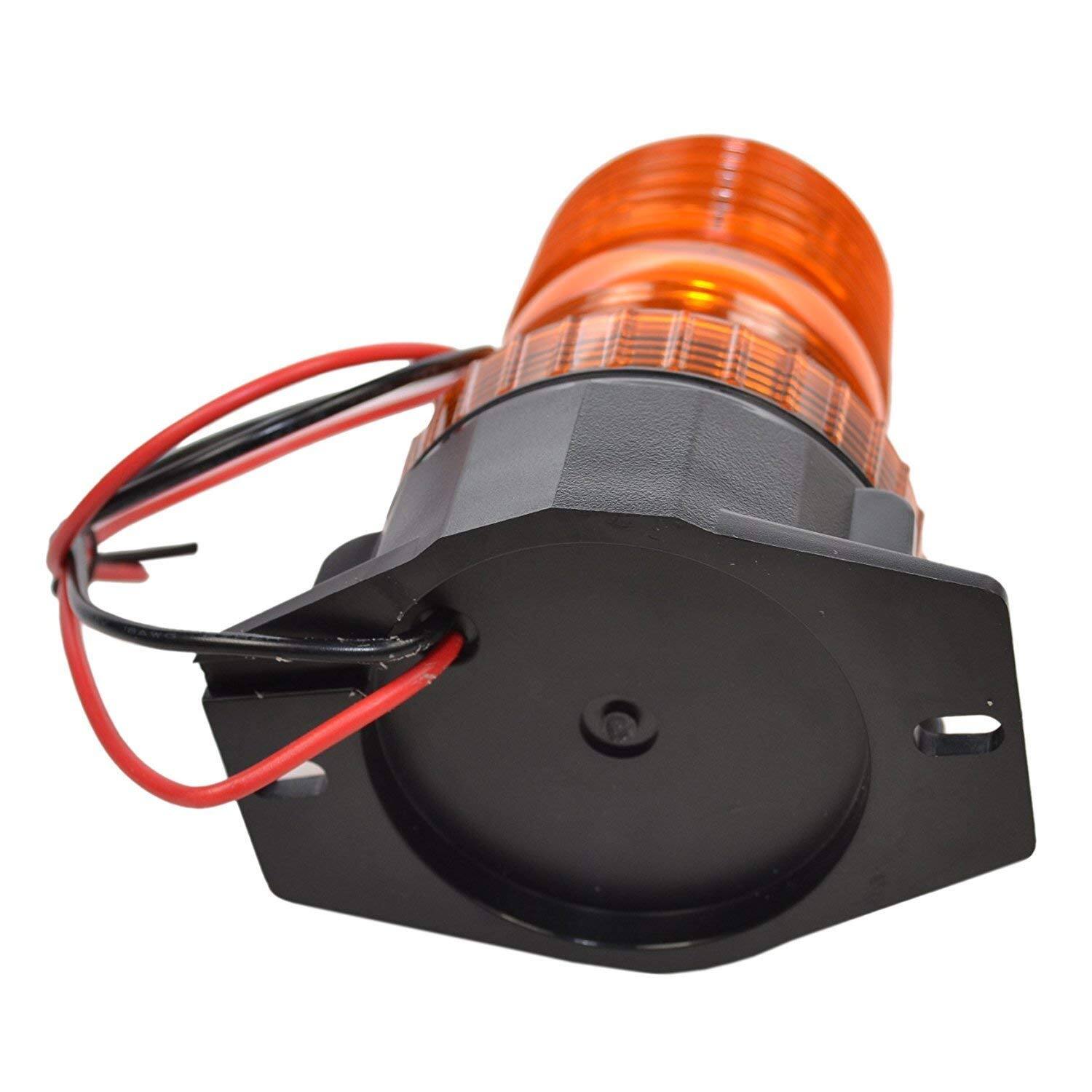 Alt View 2. HQRP - 30-LED 360 Degree Mini Beacon Strobe Light 12-100 V DC for CAT E3500 E4000 E5000 Forklifts.