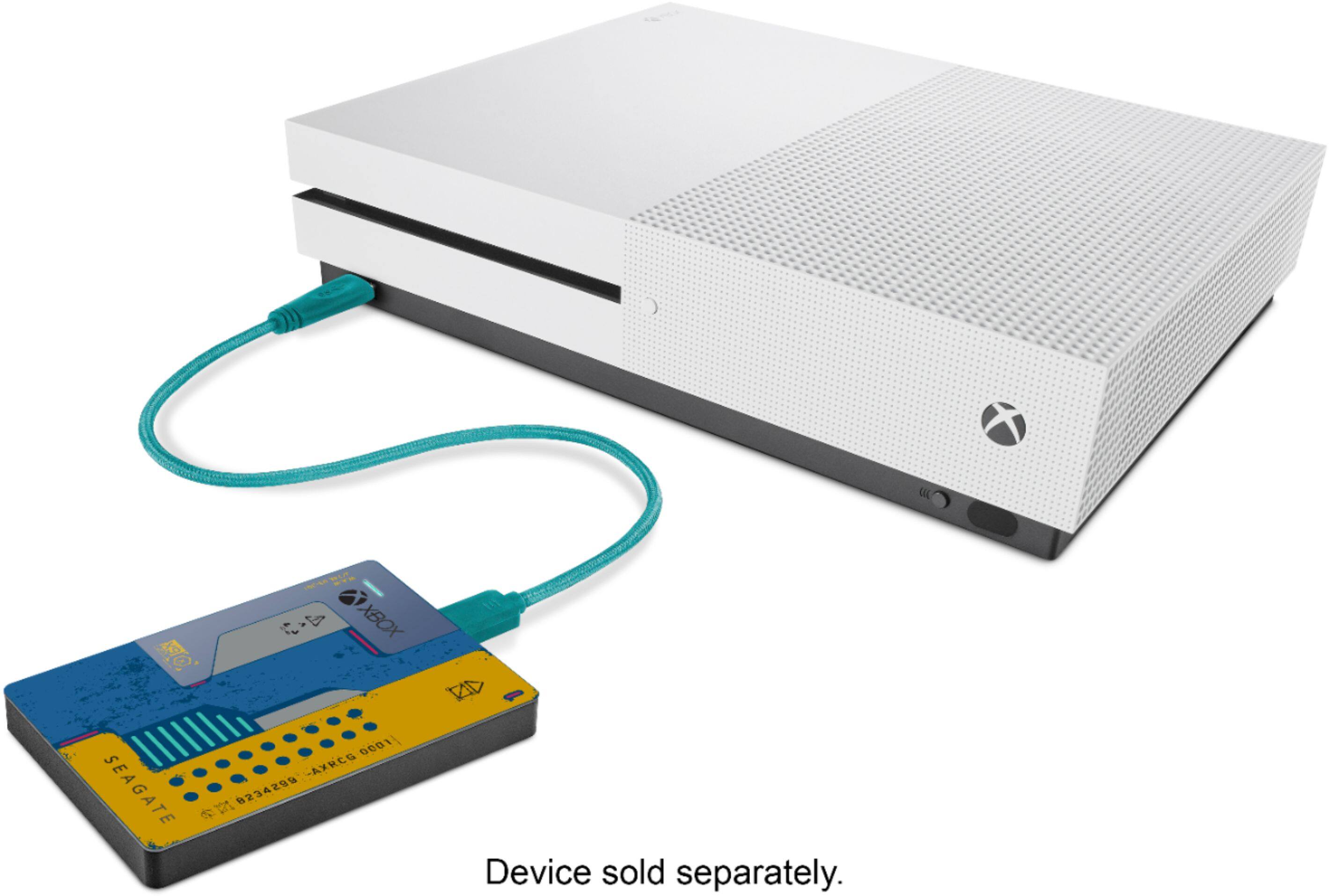 Alt View 11. Seagate - Seagate Game Drive for Xbox Officially Licensed 2TB External USB 3.0 Portable Hard Drive - Cyberpunk 2077- Yellow & Blue - Yellow & Blue.